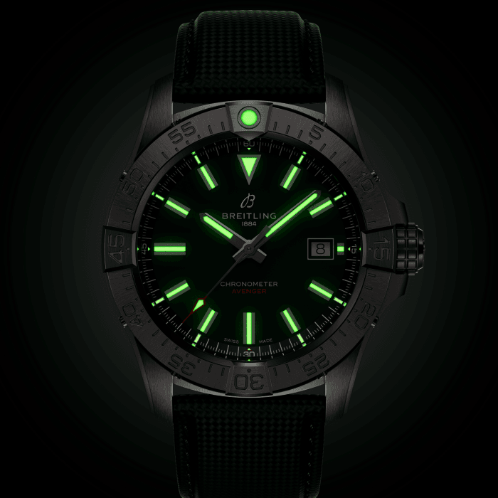 Breitling Avenger Automatic 42mm Watch with Green Strap